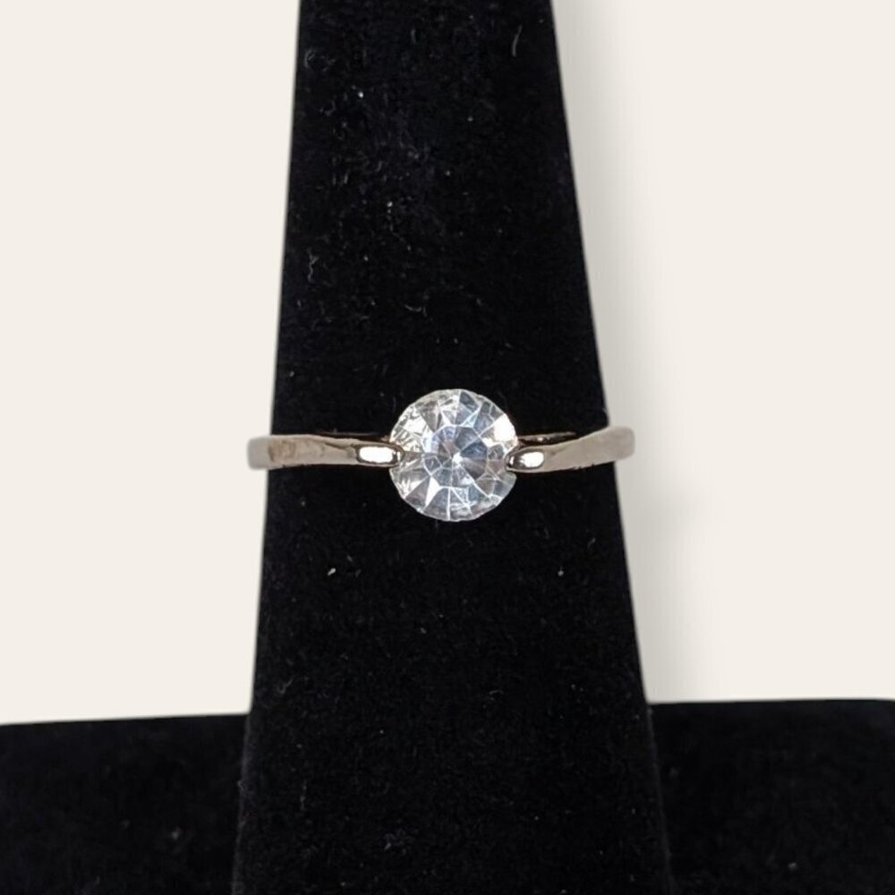(2/$20) Solitary Glass Stone Costume Ring
